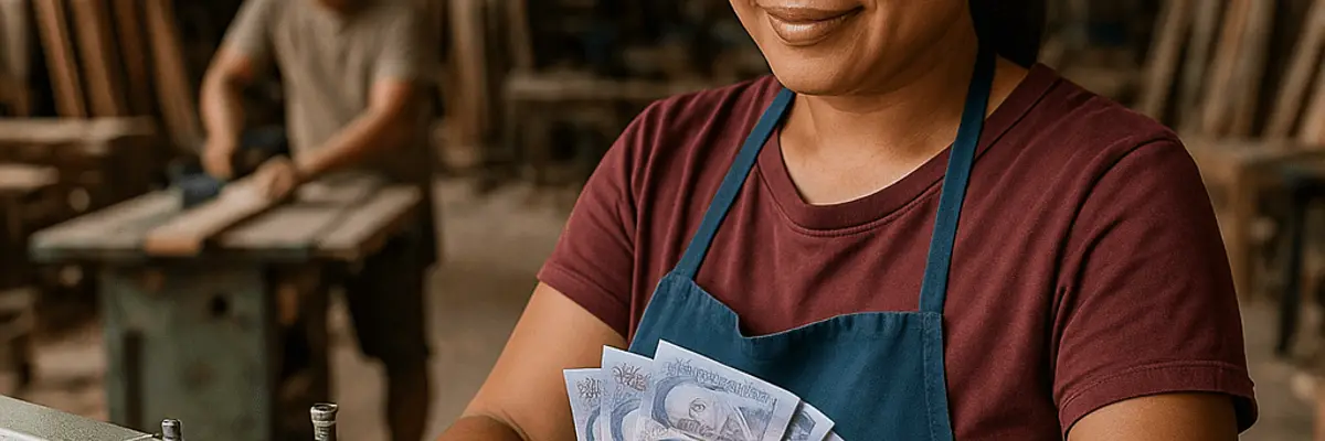 Illustration of business financing for the manufacturing sector for micro businesses in Cebu