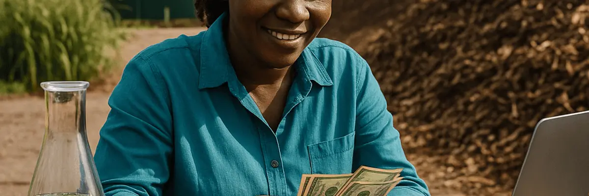 Illustration of business financing for the biofuel and biomass sector for micro businesses for the founders
