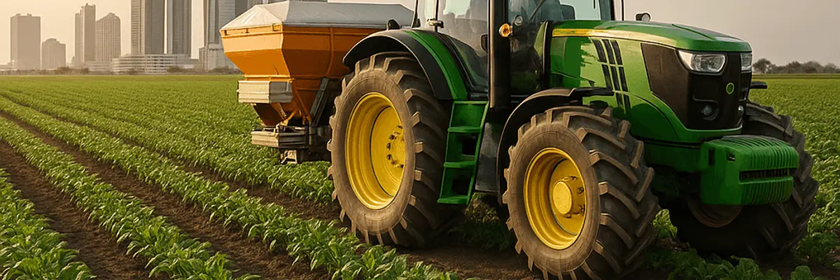 Illustration of business financing for the agricultural equipment and services sector for scale up in Abu Dhabi