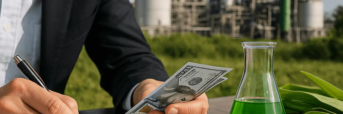Illustration of business financing for the biofuel and biomass sector for scale up