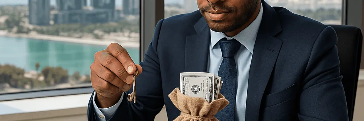 Illustration of business financing for small businesses in Abu Dhabi