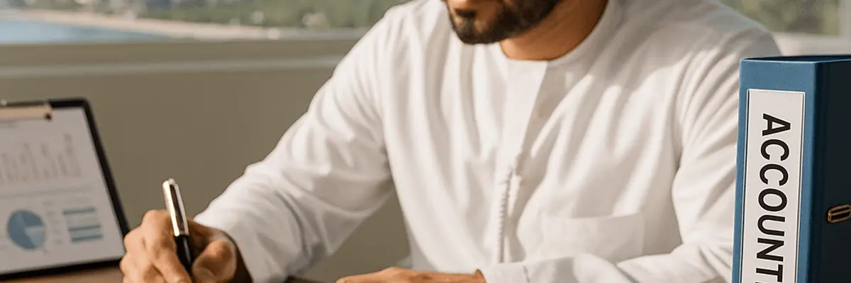 Illustration of business financing for the accounting and tax services sector for startup in Abu Dhabi