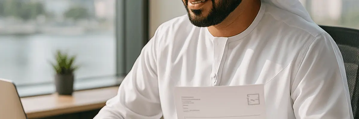Illustration of business financing for the automated invoice processing sector for startup in Abu Dhabi