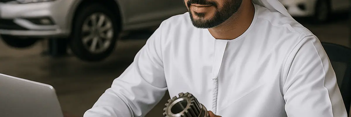 Illustration of business financing for the automotive parts and accessories sector for startup in Abu Dhabi