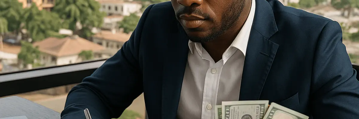 Illustration of business financing for startup in Accra