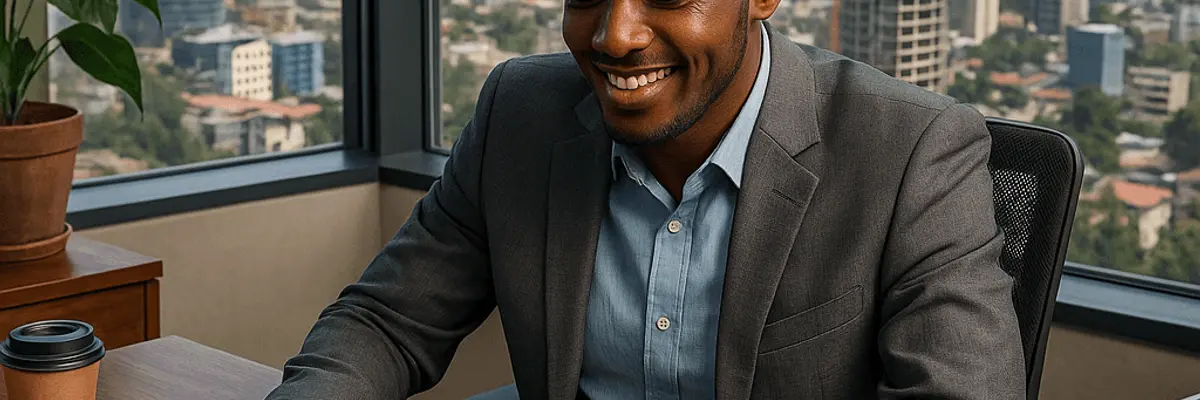 Illustration of business financing for startup in Addis Ababa