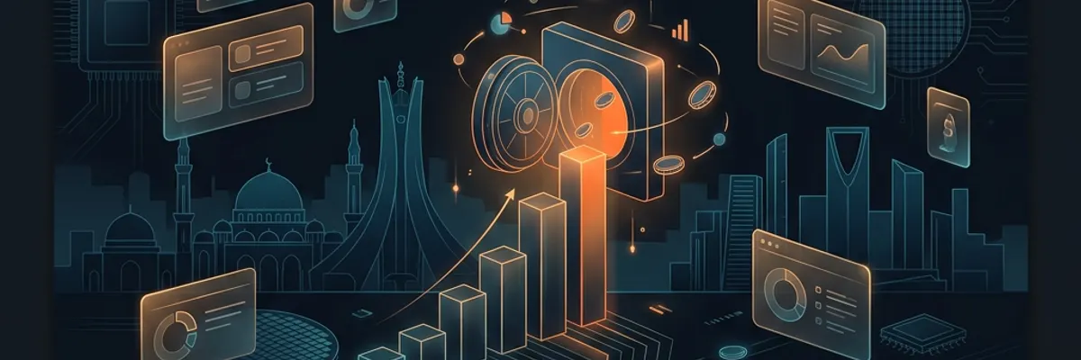 Illustration of business financing for the semiconductors sector for startup in Algiers