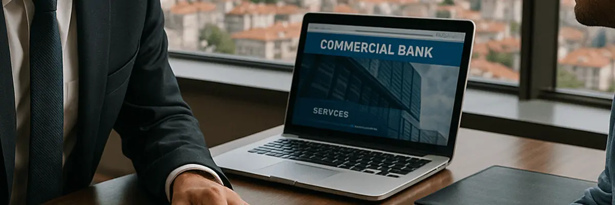 Illustration of business financing for the commercial banking services sector for startup in Ankara