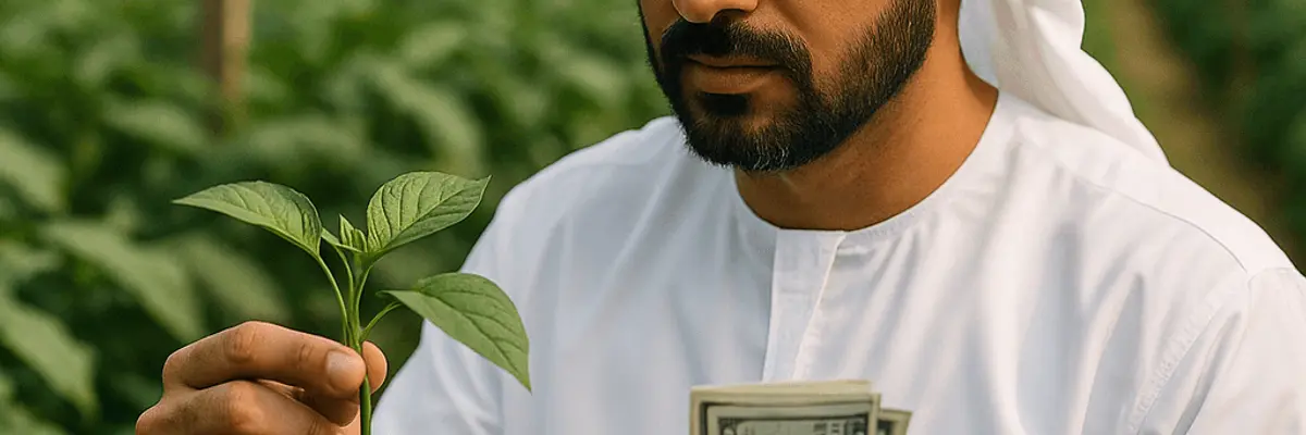 Illustration of business financing for the agriculture and agribusiness sector for startup in Dubai