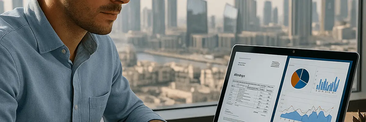 Illustration of business financing for the automated invoice processing sector for startup in Dubai